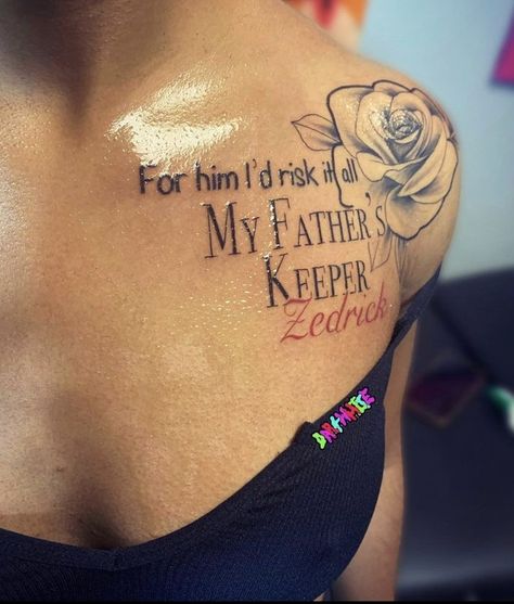 Rip Tattoos Black Women, Tattoos To Get For Your Dad, Tattoos For Your Dad, Long Live Tattoo Black People, Rip Dad Tattoos For Daughters, Long Live Tattoo, Rip Tattoos For Dad, Rip Tattoos