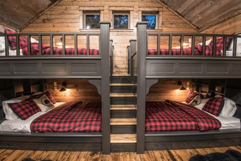 Boho Bunk Room, Cabin Bunk Room, Color Schemes Bedroom, Rustic Bunk Beds, Wallpapers Home Decor, Furniture Design Bedroom, The Lion And The Lamb, Cabin Bunk Beds, Lion And The Lamb