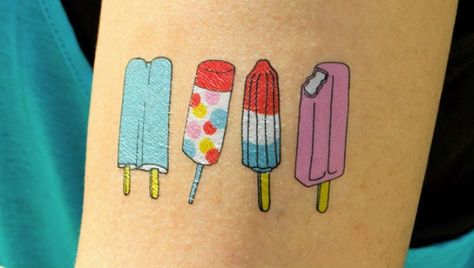 Popsicle Tattoo, Muster Tattoos, Sister Tattoos, Pattern Tattoo, Fake Tattoos, Skin Art, Piercing Tattoo, Love Tattoos, Tattoo You