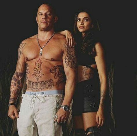 Deepika Padukone and Vin Diesel Diesel Looks, Tony Jaa, Dominic Toretto, Xander Cage, Return Of Xander Cage, Jet Li, Hollywood Movies, Vin Diesel, Bollywood Movie