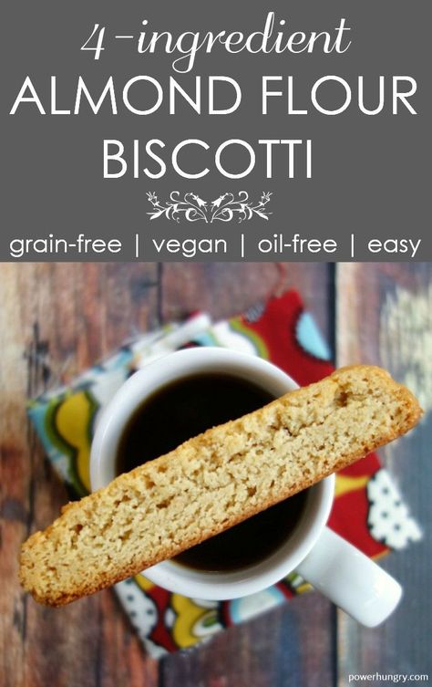 Biscotti, perfected! Everyone wil love these, plus they are #grainfree #vegan #oilfree, low in sugar, made with just #4ingredients, and only 68 calories each. #almondflour #cleaneating #cleaneats #grainfreecookies #cookies #biscotti Almond Flour Biscotti, Gluten Free Biscotti, Grain Free Cookies, High Protein Desserts, Biscotti Recipe, Almond Flour Recipes, Gluten Free Sweets, Paleo Vegan, Foods With Gluten