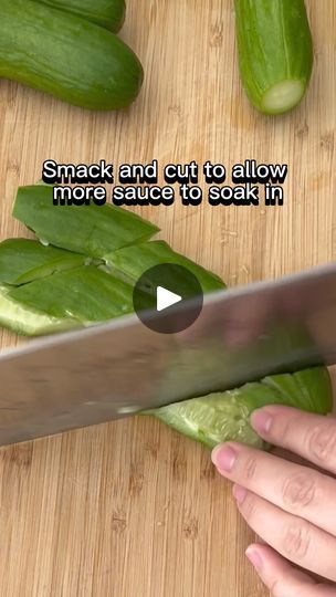 63K views · 516 reactions | WHACK that cucumber! 🥒 Easy tasty Chinese smashed cucumber salad recipe | FullHappyBelly | WHACK that cucumber! 🥒 Easy tasty Chinese smashed cucumber salad recipe #salad #cucumber #cucumbersalad #chinesefood #chinesecuisine #refreshing #recipe... | By FullhappybellyFacebook Chinese Smashed Cucumber Salad, Smashed Cucumber Salad Asian, Smashed Cucumber, Smashed Cucumber Salad, Salad Cucumber, Cucumber Salad Recipe, Recipe Salad, Citrus Salad, Cucumber Recipes Salad