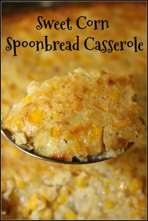 This easy and delicious side dish goes with just about any meal! Perfect for holidays and potlucks too. Corn Spoonbread, Corn Recipes Side Dishes, Southern Side Dishes, Easy Corn, Pasta Vegetariana, Corn Casserole Recipe, Corn Dishes, Cornbread Casserole, Side Dishes For Bbq