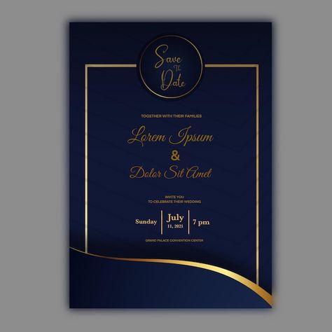 Luxury blue wedding invitation template | Premium Psd #Freepik #psd #luxury-wedding-invitation #elegant-template #elegant-wedding-invitation #wedding-invitation-marriage Blue Invitation Card, Blue Wedding Invitation Template, Luxury Invitation Design, Luxury Template, Luxury Invitation Card, Fancy Wedding Invitations, Digital Invitation Card, Event Invitation Design, Indian Retro