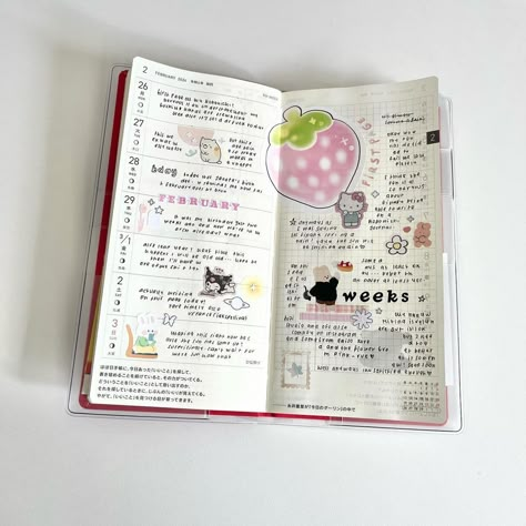 Stationary For Journaling, Weekly Journal Spread, Bujo Weekly Spread One Page, Hobonichi Weeks Spread, How To Start A Diary, Everything Journal Ideas, Notebook Planner Ideas, Things To Write In A Journal, Notebook Journal Ideas