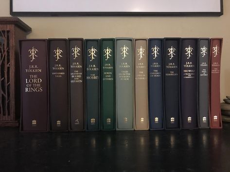 jrr tolkien books HarperCollins Publishers Deluxe Slipcase edition Tolkien Books Collection, Tolkien Decor, Lotr Books, Tolkien Collection, Jrr Tolkien Books, Middle Earth Books, John Howe, Tolkien Books, Lotr Art