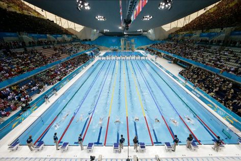 Mike Thinks: How many Olympic size swimming pools per day would... Olympic Size Swimming Pool, Swimming Pictures, Swimmers Life, Olympic Swimming, Swim Life, Olympic Swimmers, Pool Sizes, Paralympic Games, Bungee Jumping