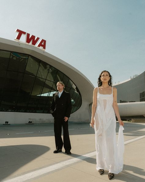 Got to live out a career long dream of working with @fromthedaisies by second shooting this jaw-dropping wedding at the TWA hotel with her. Over the past year and a half I joined Steph’s edu community and went on a content retreat to Italy- and from all of this I have learned so much about not just the industry but myself as an artist. I’m really proud to say that I’ve learned how important it is to not just my art but my brand to be myself. So this year is definitely a growth year for this... Twa Hotel Engagement Shoot, Twa Hotel Wedding, Twa Hotel, Bridal Couple, Nyc Wedding Photography, Cinematic Wedding, Nyc Wedding, Wedding Shots, Couple Shoot