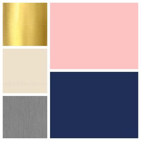 color schemes: navy, gray, gold, blush, aqua, chartreuse - Yahoo Search Results Navy Color Scheme, Navy Color Palette, Gold Living, Gold Living Room, Pink Living Room, Living Room Color Schemes, Gold Bedroom, Bilik Tidur, Room Paint Colors