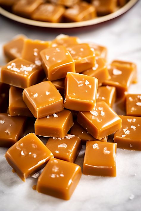 Super Soft Homemade Caramels - That Oven Feelin Soft Caramels Without Corn Syrup, Soft Caramels With Sweetened Condensed Milk, Caramel Using Sweetened Condensed Milk, Caramels With Sweetened Condensed Milk, Homemade Caramels Easy, Carmel Sweetened Condensed Milk, Homemade Carmels, Sweet Condensed Milk Caramel, Homemade Soft Caramels