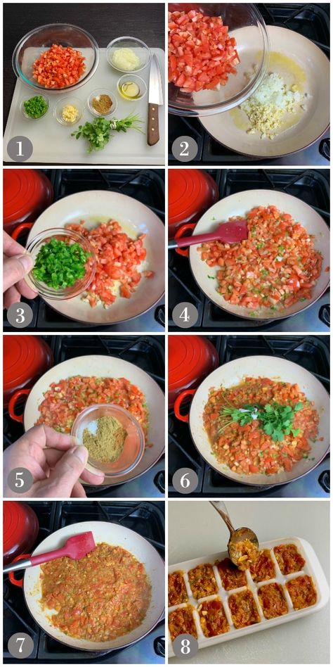 Sofrito Tomato Cooking Base Recipes, Sofrito Recipe Mexican, Italian Sofrito Recipe, Tomato Sofrito Recipe, Italian Soffrito, Red Sofrito Recipe, Cuban Sofrito Recipe, Spanish Sofrito, Sofrito Rice