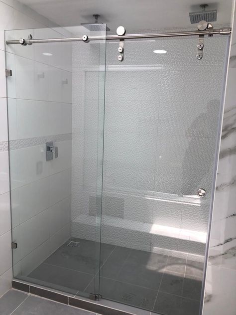 Bathroom Sliding Glass Door, Glass Stairs Design, Glass Office Doors, Glass Kitchen Cabinet Doors, Toilet And Bathroom Design, Glass Shelves Decor, Shower Sliding Glass Door, Sliding Glass Doors Patio, Glass Doors Patio