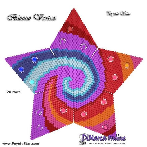 3d Beadwork, Bead Stars, Bead Star, Free Jewellery Making Tutorials, Beaded Star, Art Perle, Beaded Christmas Ornaments, Beadwork Patterns, Beads Online