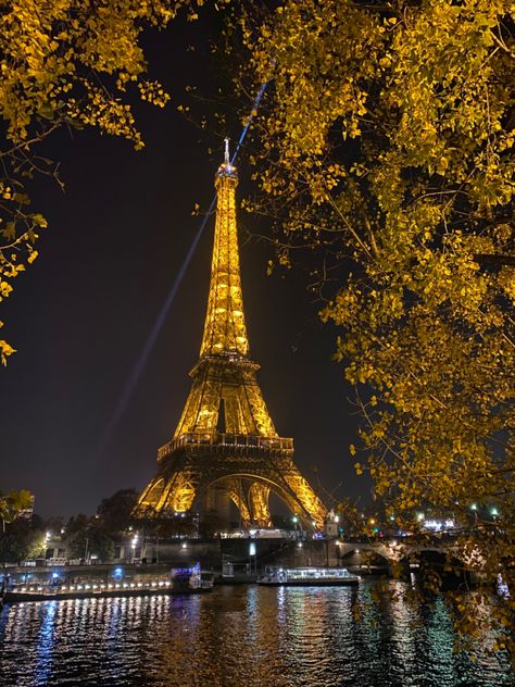 The Eiffel Tower, Paris France, At Night, Eiffel Tower, Tower, Paris, France, Travel