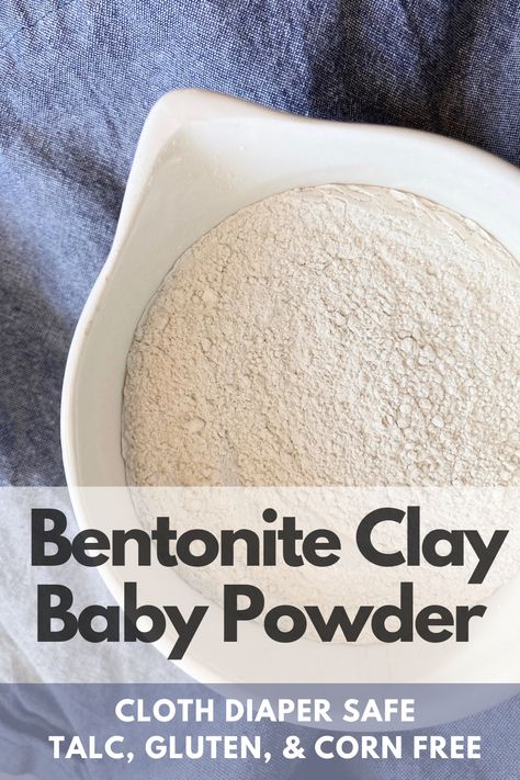 Bentonite Clay Benefits, Talc Powder, Diaper Rash Cream, Essential Oils Herbs, Glass Spice Jars, Powder Recipe, Clay Baby, Spice Containers, Bentonite Clay