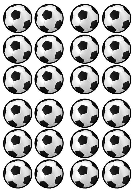 Soccer Cupcakes, Football Cake Toppers, Football Cupcakes, Vanilla Wafer, Soccer Birthday Parties, Diy Science Experiments, Soccer Theme, Edible Toppers, Edible Cupcake Toppers