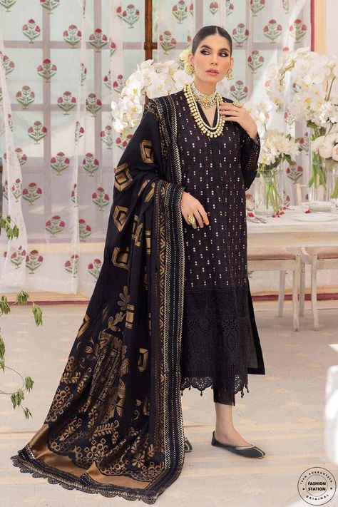 Order Online on https://www.thefashionstation.in Buy Now https://www.thefashionstation.in/product/chandni-festive-by-nureh-sehrosh/ Eid Collection 2022, Pakistani Boutique, Pakistani Suits Online, Pakistani Designer Clothes, Latest Salwar Kameez, Lawn Shirts, Eid Collection, Pakistani Designers, Suit Fabric