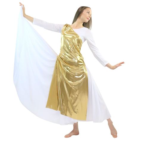 PRICES MAY VARY. 100% Polyester Imported Fabric: Polyester This metallic praise dance overlay and tunic is designed for liturgical dance, worship dance, ministry dance, modern dance and any performance. This well designed long tunic with side slits is the essence of simplicity. It features a side oblique collar neckline and sleeveless tank style that allows it to be worn over any dress, top, pants or skirt combination. Many customers use this shiny metallic liturgical dance tunic as a layering a Praise Dance Overlay, Dance Overlay, Super Mario Hat, Dance Worship, Dance Ministry, Liturgical Dance, Kids Denim Jeans, Worship Dance, Praise Dance