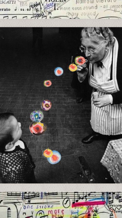 blowing bubbles 🫧 #vintage #art #aesthetic #retro #pinterest Bubble Collage Art, Blowing Bubbles Aesthetic, Bubble Collage, Vintage Art Aesthetic, Analog Collage, Aesthetic Retro, Blowing Bubbles, Canvas Ideas, Human Relationship