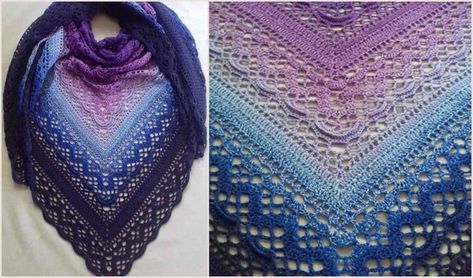 Klaziena Shawl Free Crochet Pattern Crochet Shawl Free, Crochet Pillow Cover, Crochet Scarf Pattern Free, Crochet Shawl Pattern Free, Free Scarf, Shawl Patterns, Your Crochet, Crochet Pillow, Shawl Crochet Pattern