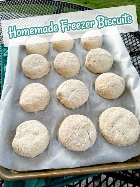 Make-ahead Freezer Biscuits (Homemade) — Mommy's Kitchen Homemade Freezer Biscuits, Freezer Biscuits, No Peek Beef Tips, Biscuits Homemade, Instant Pot Yogurt, Life In The City, Cinnamon Pancakes, Homemade Buttermilk, Homemade Biscuits