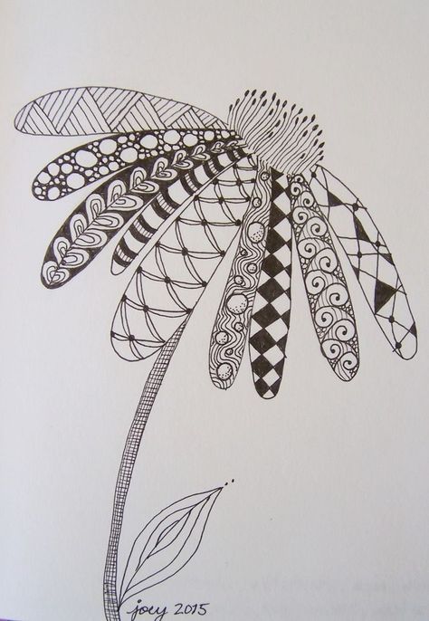 Psychodelisch Art Easy, Felt Tip Pen Art Drawings Easy, Fun Designs To Draw, Floral Zentangle Patterns, Zentangle Embroidery, Simple Shapes Drawing, Unique Mandala Drawing, Things To Sketch Easy, Doodle Collage