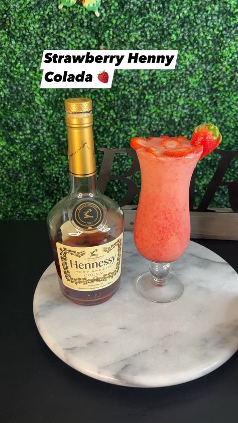 Strawberry Henny Colada Recipe #foodie #recipes #recipeoftheday #cocktails #reelsfacebook #reels2023 #reelsvideo | Splashbarxpress | Strawberry Henny Colada Recipe, Henny Colada Recipe, Strawberry Henny, Henny Colada, Hennessy Very Special Cognac, Foodie Recipes, Recipe Of The Day, Audio, Drinks