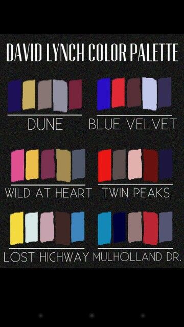 Twin peaks color palette Twin Peaks Color Palette, Blue Velvet Movie, Movie Color Palette, The Great Escape, Color Palate, Owl Tattoo, Book Tv, Twin Peaks, Color Grading