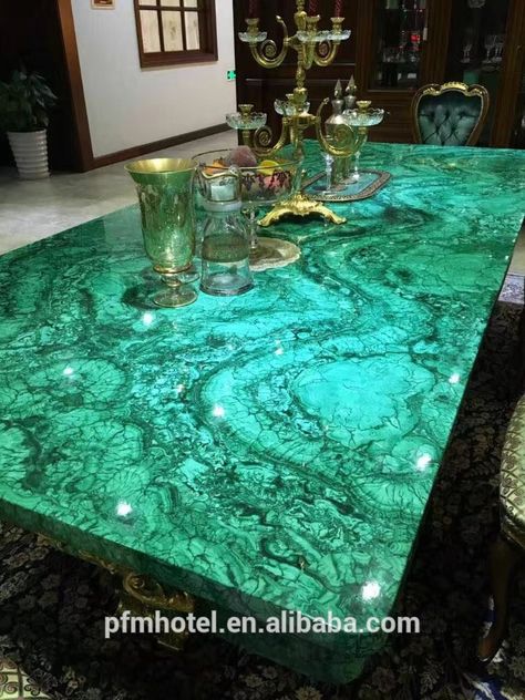 Tattoo Modern, Fancy Soap, Cafe Furniture, Stone Dining Table, Epoxy Resin Table, Marble Inlay, Living Room Side Table, Malachite Stone, Handmade Kitchens