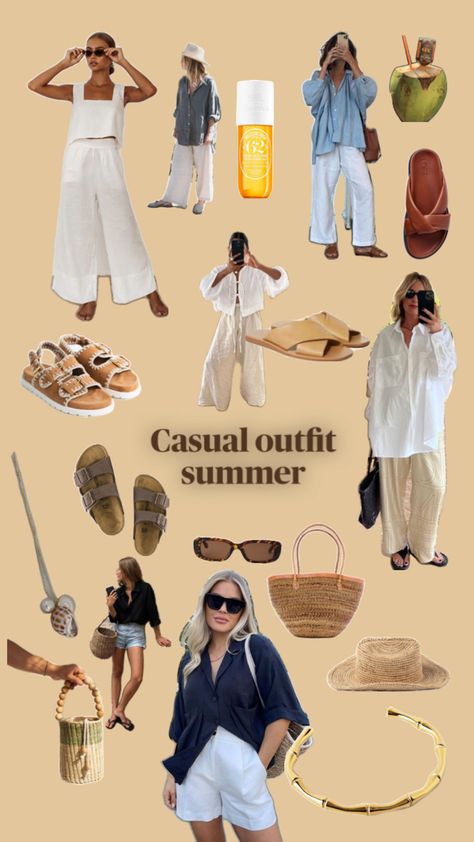 Hamptons Outfit, Grandma Aesthetic, Fall Fit, Fashion Week Street Style, Beach Vibe, Casual Style Outfits, Casual Summer Outfits, Beautiful Outfits, Casual Style