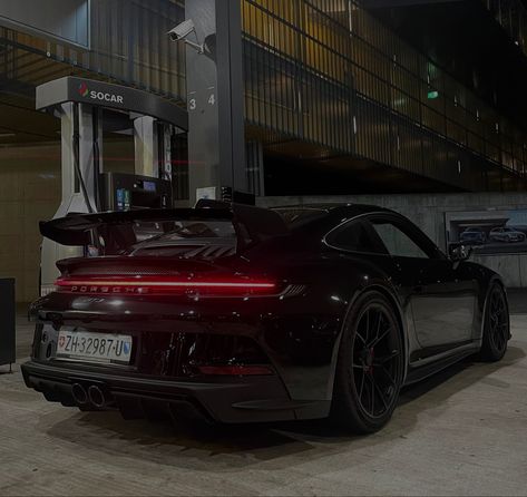 Matte Black Porsche, Matte Black Cars, Black Porsche, Gt3 Rs, Porsche Gt3, Black Car, Porsche, Dream Cars, Bmw Car