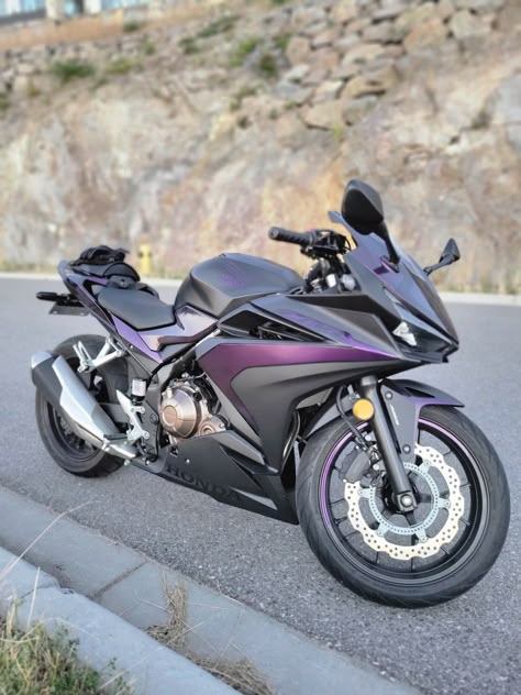 Honda Cbr 500r, Honda Cbr 125, Cbr 500r, Purple Motorcycle, Purple Bike, Pink Motorcycle, Honda Cbr 1000rr, Biker Stuff, Bike Aesthetic