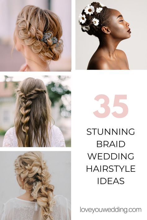 Braided Hair For Wedding Bridesmaid, Updo With Small Braids, Wedding Hairstyles For Long Hair Braid, Bridesmaid Braid Hair, Bridesmaid Hairstyles With Braids, Braid Bridal Hairstyles, Braided Bridesmaid Hair, Bridal Braids For Long Hair, Bride Braided Hairstyles