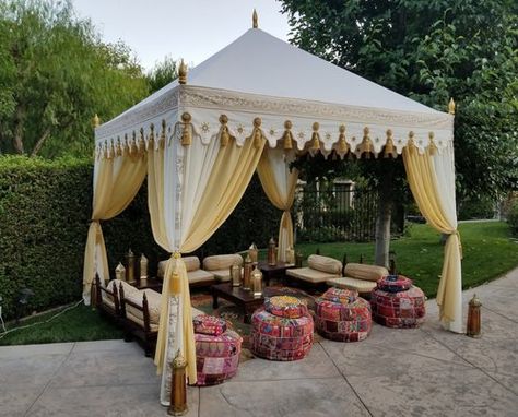 Raj Tents — Luxury Tent Rentals Los Angeles — Boho Pergola Wedding, Boho Tent, Wedding Tents, Modern Indian Wedding, Pergola Curtains, Steel Pergola, Pergola Swing, Wedding Canopy, Modern Pergola