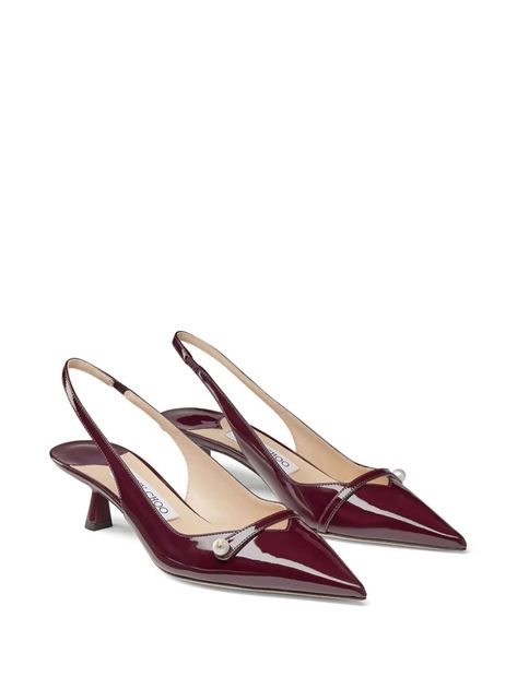 Outer: Patent Leather 100% Sole: Leather 100% Lining: Leather 100% Patent Leather Slingback Pumps With 4-inch Heel, Red Slingback Pumps With Ankle Strap And 4-inch Heel, Red 4-inch Heel Slingback Heels, Luxury Brown Slingback Pumps With 4-inch Heel, Red Patent Leather Slingback Pumps With 4-inch Heel, Chanel 2, Iconic Bags, Demi Fine Jewelry, Fine Watches