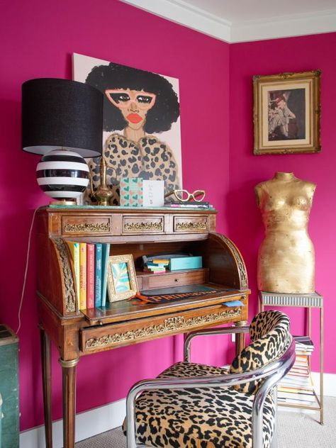 Eclectic Glam Decor, Carolina Homes, Maximalist Interior, Homes Decor, Neon Rose, Eclectic Interior Design, North Carolina Homes, Eclectic Interior, Eclectic Home