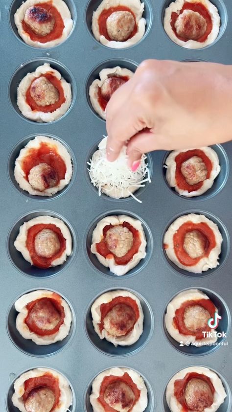 aquickspoonful on Instagram: Meatball sub cupcakes. #meatballs #subs #snacks #cupcakes #cupcake Meatballs Subs, Meatball Cupcakes, Pillsbury Biscuits, Meatball Sub, Appetizer Meatballs, Meatball Subs, Muffin Tin Recipes, Muffin Tin, Mini Muffins