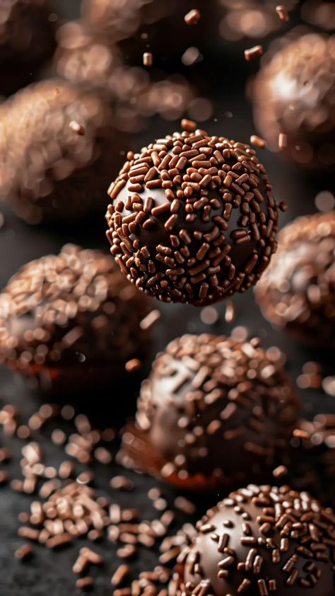 How To Make Brigadeiros: The Iconic Brazilian Chocolate Truffles Condensed Milk Cocoa Powder, Brazilian Truffles, Brigadeiro Recipe, Brazilian Chocolate, Chocolate Truffle, Chocolate Sprinkles, Sweetened Condensed Milk, Shredded Coconut, Unsweetened Cocoa