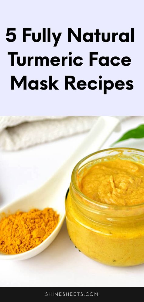 Turmeric has a ton of benefits for skin - here's exactly how this golden spice can help you + DIY turmeric face mask recipes you can try right now. Turmeric And Coconut Oil Face Mask, Tumeric And Honey Mask Benefits, Tumeric Face Mask For Dark Spots, Turmeric Mask Diy, Homemade Turmeric Face Mask, Face Mask With Turmeric, Depuffing Face Mask, Homemade Tumeric Mask, How To Make Turmeric Face Mask