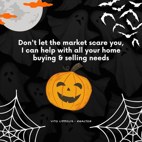 Halloween Realtor Memes, Real Estate October Posts, Friday The 13th Real Estate, Halloween Real Estate Posts, October Real Estate Posts, Halloween Real Estate Marketing, Just Listed Real Estate Social Media, Realtor Halloween Marketing, Real Estate Halloween Marketing