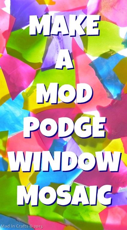 Make a Mod Podge Window Mosaic with Your Kids Crafts To Do At Home, Open Ended Art, Rock Painting Supplies, Mod Podge Crafts, Mont Tremblant, Modge Podge, Weekly Schedule, Fun Crafts For Kids, Open Ended