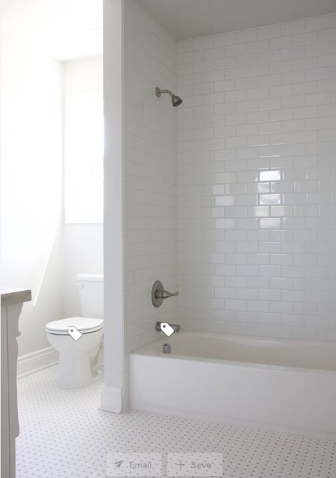 White Subway Tile And Marble Bathroom, White Porcelain Subway Tile Bathroom, Fiberglass Tub With Tile Surround, Bathtub White Subway Tile, White Subway Tile Tub Shower Combo, White Subway Tile Bathtub Surround, Tub With Subway Tile Surround, White Tub Tile Surround, Classic Subway Tile Bathroom