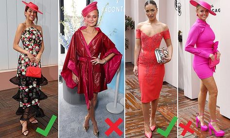 The best and worst celebrity fashion at the 2022 Melbourne Cup Melbourne Outfits Spring, Melbourne Cup Fashion 2022, Melbourne Cup Fashion 2023, Melbourne Cup Outfit, Melbourne Cup Dresses, Melbourne Cup Fashion, Pastel Gown, Pink Platform Heels, Spring Carnival