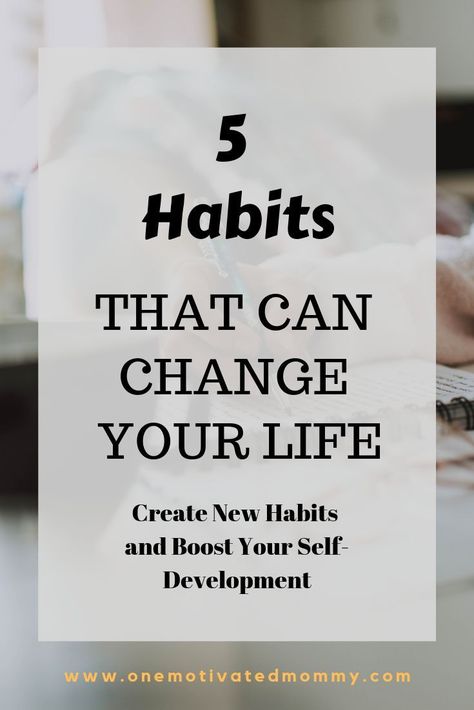 5 Habits to change your life 5 Habits To Change Your Life, Habits To Change Your Life, Habits To Change, Best Habits, Create Habits, Growth Inspiration, Blog Niche, Keeping A Journal, Motivation Goals