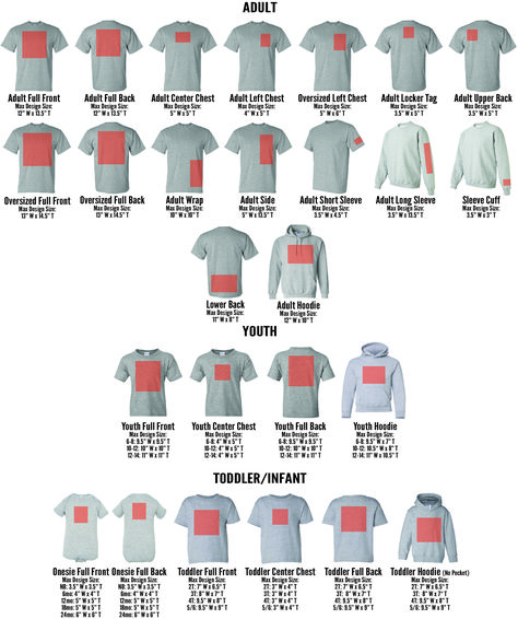 Garment & Design Sizing | RBS Activewear Dtg Printing Ideas, Screen Printing Shirts Design, Mode Logos, Tshirt Printing Business, Sublimacion Ideas, Garment Design, Desain Buklet, Idee Cricut, Tshirt Printing