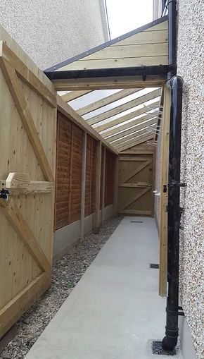 Side Entrance, Carpentry And Joinery, Lean To Shed, Side Return, Lean To, Sheds For Sale, Backyard Storage, Back Garden Design, House Extension Design