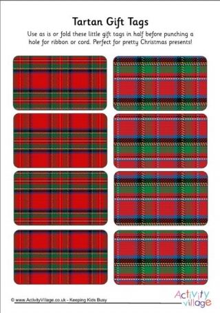 Tartan Gift Tags Christmas Decorating Themes, Buffalo Christmas, Highland Fling, Paper Weave, British Christmas, Activity Village, Heart Bunting, Heart Gift Tags, Scotland History