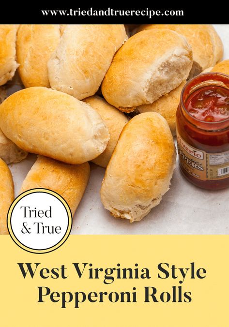 Pepperoni Rolls West Virginia, Pepperoni Roll Dough Recipe, Wv Pepperoni Rolls Recipe, West Virginia Pepperoni Rolls Recipe, West Virginia Pepperoni Rolls, Homemade Pepperoni Rolls, Pepperoni Rolls Recipe, Pepperoni Roll, Roll Dough Recipe