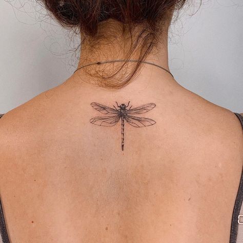 Ephemeral Tattoo, Small Dragonfly Tattoo, Tato Jari, Flying Tattoo, Dragonfly Tattoo Design, Insect Tattoo, Tattoo Collection, Dragonfly Tattoo, Dainty Tattoos