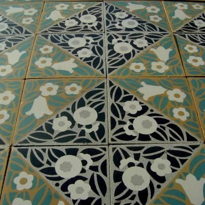 1920s Bathroom Tile, 1920s Tile, Vintage Tile Floor, 1920s Bathroom, 1920s Kitchen, French Tile, Art Deco Floor, Terrazzo Floor, Art Deco Tiles